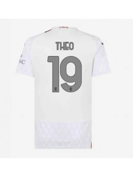 Billige AC Milan Theo Hernandez #19 Bortedrakt Dame 2023-24 Kortermet